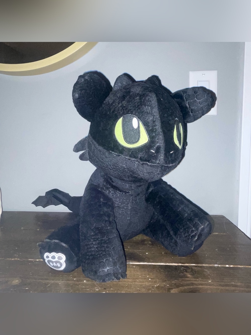 How to Train Your Dragon Toothless Black Dragon Plush Stuffed Toy Build a Bear